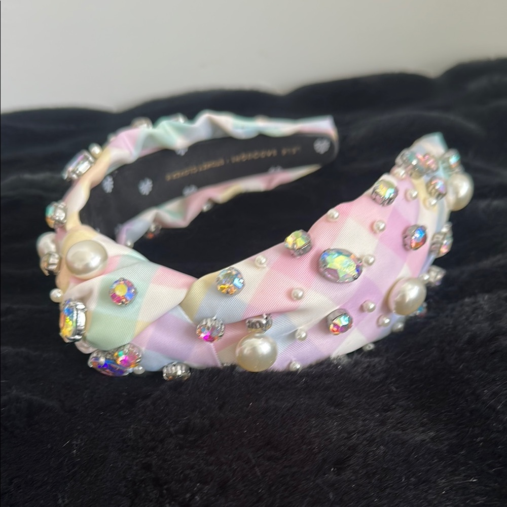 Lele Sadoughi x STONEY CLOVER LN headband. Great condition. Clean/intact jewels